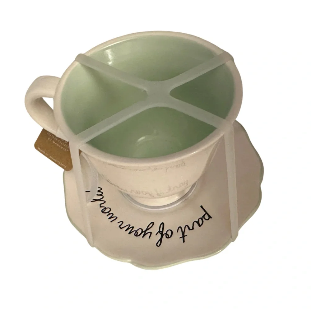 Rae Dunn Disney Ariel Part of Your World Teacup & Saucer Set Little Mermaid